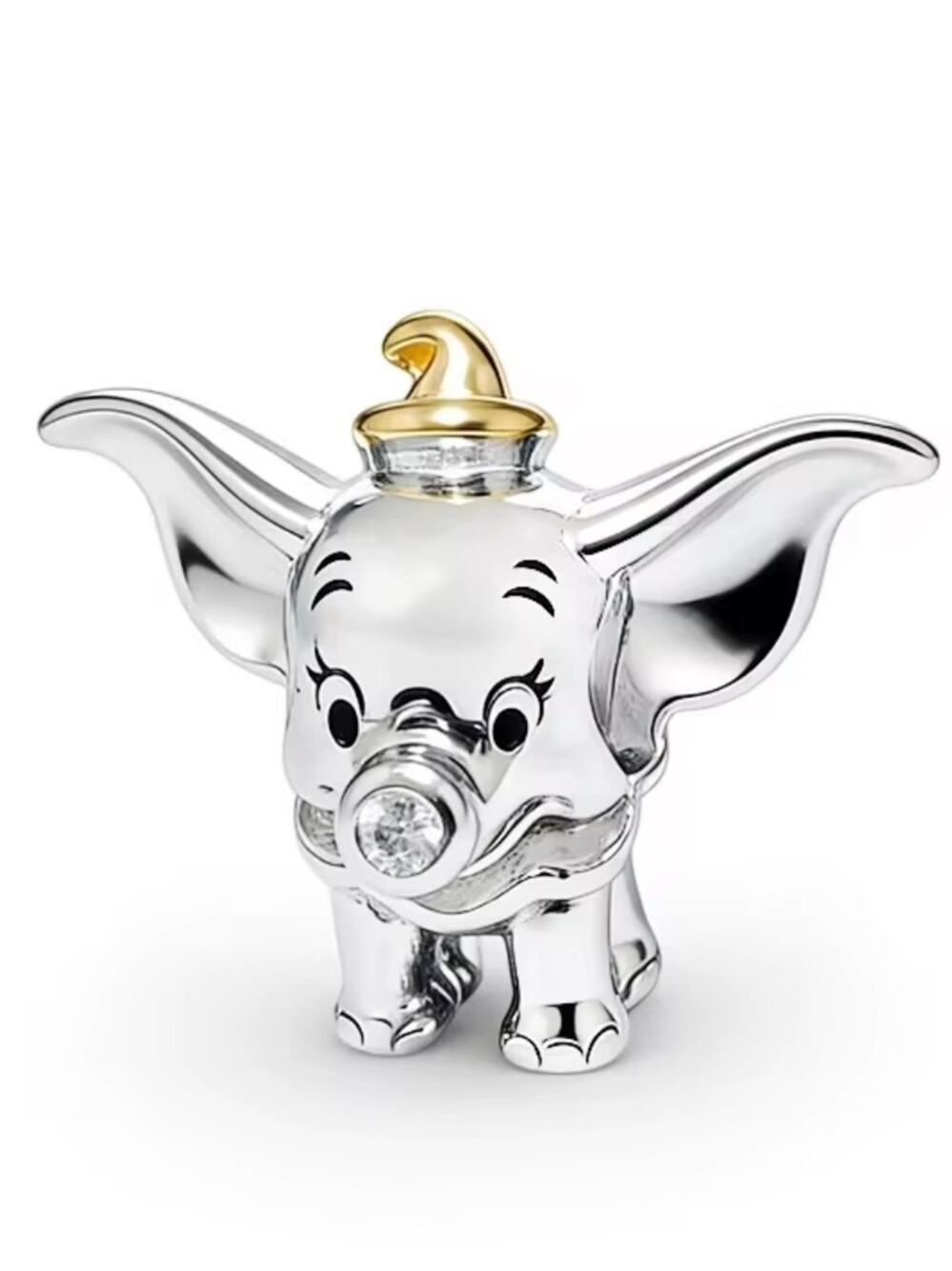 Sterling Silver Dumbo Charm Bead Bracelet